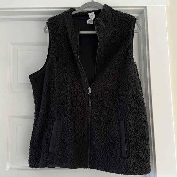 Black sherpa jockey reversible vest - Picture 1 of 3